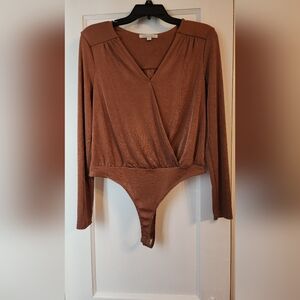 Green Envelope Chocolate Brown Bodysuit